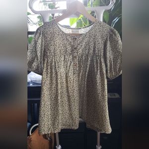 Olli Ella Wares Floral Blouse Size S